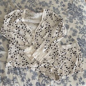 Victoria's Secret Black Star Pajama Set